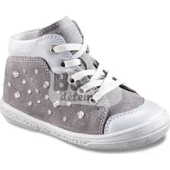 Dívčí polobotky Celoroční kožená obuv Richter 0322-731-0401 šedá Velikost: 21