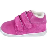 Jonap zimní kožené capáčky KID růžová devon Velikost: 22