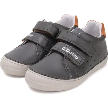 Chlapecká obuv DDstep Kožené boty D.D.step S078-51687A Khaki Velikost: 36