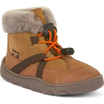 Dětská sportovní obuv Zimní Froddo barefoot boty Zeru Tex Cosy Cognac G3110258 Velikost: 34