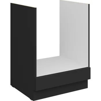 Kuchyňská skříňka 60 D GAZ BB, Spodní kuchyňská skříňka na vestavnou troubu Aria černá/černá