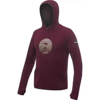 Pánská mikina Mikina Sensor MERINO UPPER HELI port red L