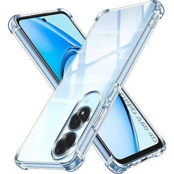 Pouzdro na mobilní telefon Techsuit Nárazuvzdorný průhledný silikon Oppo A60 4G Clear