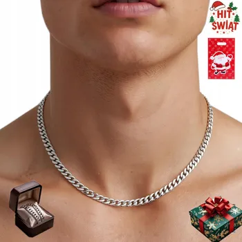 Řetízek Stříbrný Řetízek Pánský STŘÍBRO 925 DIAMANTOVÝ Dárek k Mikulášským svátkům