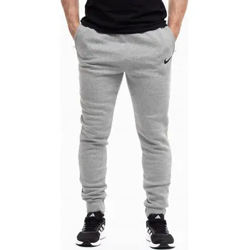 Pánské oblečení Pánské teplákové kalhoty Nike Bavlněné Sport Zapínání Kapsy Šedé vel. L