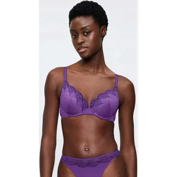 Podprsenka Triumph push-up podprsenka fialová velikost 75C