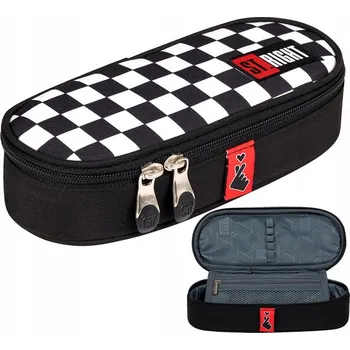 Penál Školní penál pouzdro ST.RIGHT kostkovaný šachovnicový vzor, K-POP CHAIN PC1