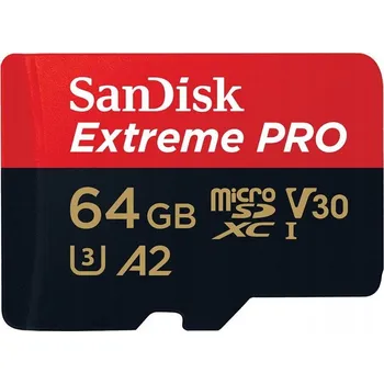 Paměťová karta Paměťová karta SanDisk Extreme PRO MicroSDXC 64 GB Class 10 UHS-I/U3 A2 V30