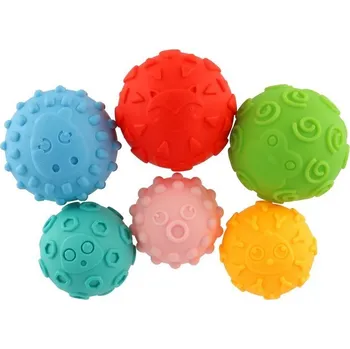 Dětský míč TEDDIES Sada míčků s texturou gumové