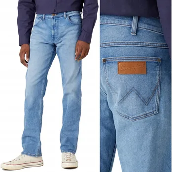 Pánské džíny Wrangler Greensboro pánské džíny rovného střihu velikost 32/34