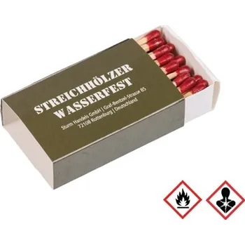 Zápalky Zápalky voděodolné 1 krabička Miltec