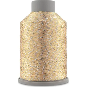 Galanterie Yarn Art příze Camellia New 419 pastelově žlutá se stříbrnou nitkou