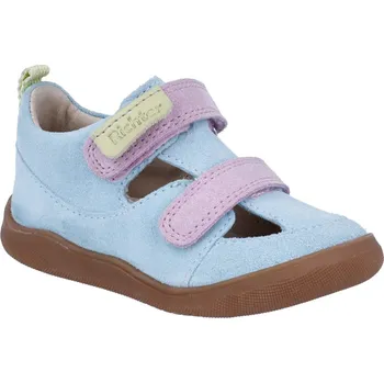 Dívčí polobotky Kožené barefoot sadnálky Samy Richter 0753-1211-5711 turquoise Velikost: 19