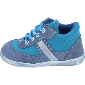 Chlapecké polobotky Jonap kožené boty 051M light modrá tyrkys Velikost: 26