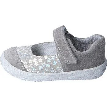 Dívčí polobotky Jonap barefoot boty balerínky B14 S šedá tisk Velikost: 24