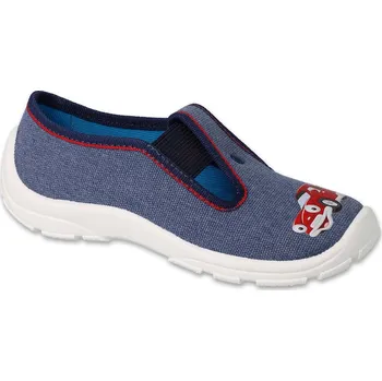 Chlapecké bačkory Bačkůrky papučky Befado Danny 975X180 modré, auto, nazouvací velikost: 28