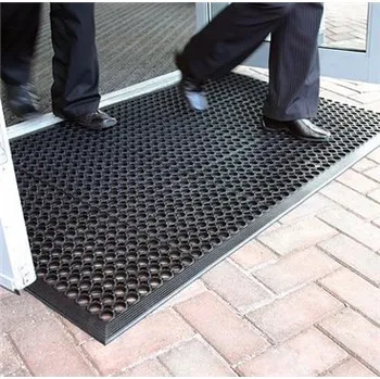 Gumová venkovní rohož - černá 90 x 150 cm 279886