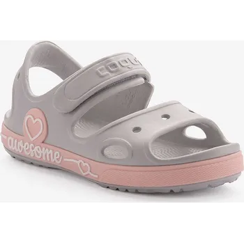 Chlapecké sandály Sandálky Coqui YOGI Khaki grey/Candy Pink Velikost: 34/35