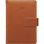 Graspo Kastor s poutkem A5 týdenní 2026 hnědý/koženka