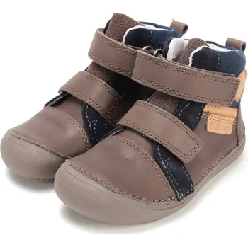 Chlapecké polobotky DDstep Kožené barefoot boty D.D.step A063-52570B Chocolate Velikost: 34