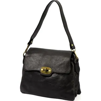 Kožená kabelka VS 043 - černá