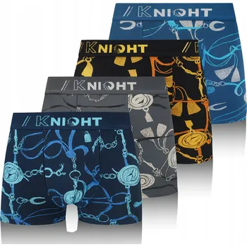Pánské spodní prádlo PÁNSKÉ KLASICKÉ BAVLNĚNÉ BOXERKY SADA 4 KUSY BAREVNÉ *XL