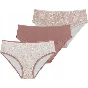 Dámské spodní prádlo LEPTIR Dámské KALHOTKY F-MD-51-11 3-BALENÍ béžové L