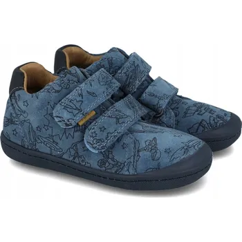 Chlapecké polobotky Kotníkové boty Primigi pro chlapce 8900088 barefoot kožené tmavě modré vel. 25