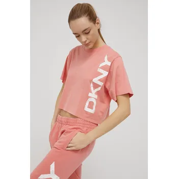 Bavlněné tričko Dkny DP1T8459 růžová 34X, vel. L