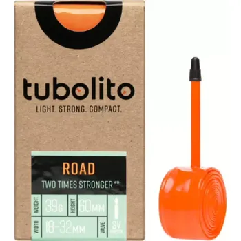 Komponent pro jízdní kolo Tubolito Duše Tubolito TUBO ROAD 700C 18-28 oranžový ventilek délka 60 mm