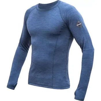 Pánská móda Tričko s dlouhým rukávem Sensor Merino Bold cool blue M
