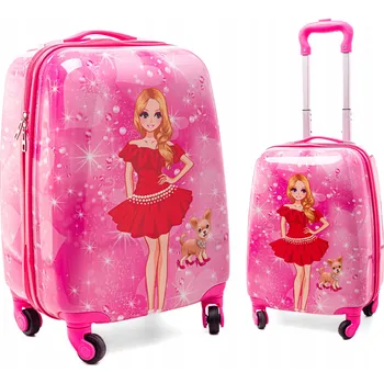 Dětský kufr RGL, vícebarevný, 2 komory, 22 l, 4 kolečka