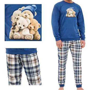 Podprsenka Cornette pánské pyžamo 115/292 Bears dlouhý rukáv, velikost XL