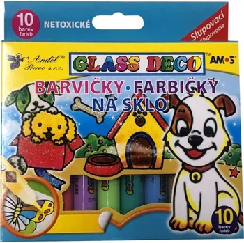 Výtvarná barva MFP Paper s.r.o. Barvy na sklo - 10 x 10,5 ml 362344