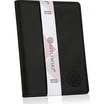 Peněženka Betlewski peněženka z pravé kůže černá - muž