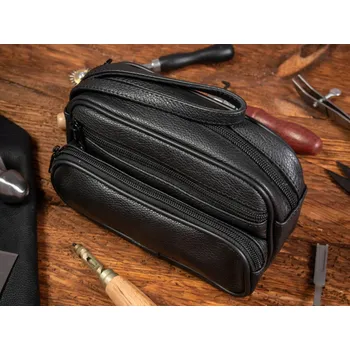 Kabelka Pánská kožená taštička/pouzdro na doklady a telefon do ruky Belveder M2D