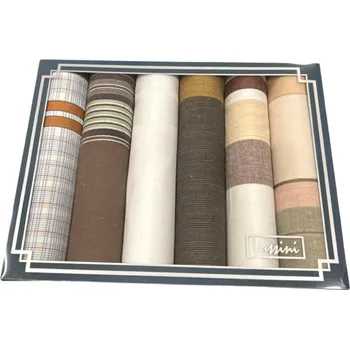 ETEX Hořice Pánský kapesník VASSINI 6 ks - SVĚTLÝ/TMAVÝ MIX lux varianta: 6 kusů/balení