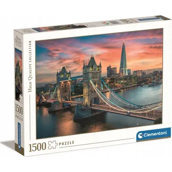 Puzzle Puzzle 1500 dílků HQ Londýn Za soumraku