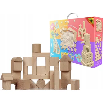 ostatní stavebnice Stavebnice ekologické kostky, 140 dílků