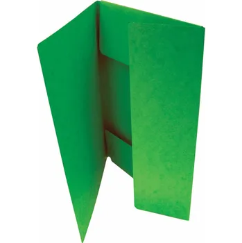Hit Office Odkládací mapy prešpánové s chlopněmi - zelená 404303