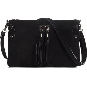 Kabelka Solome kabelka přes rameno přírodní semišová kůže černá