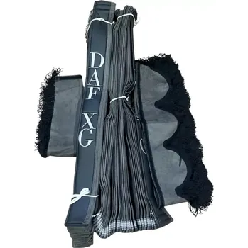 Ochranný autopotah Skládné záclonky 3v1 DAF XG, XG+ - černá, šedá