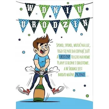 Obálka Přání Comic B6 + obálka, vzor č. 28 Narozeniny