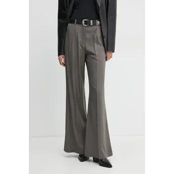 Dámské kalhoty Kalhoty s příměsí vlny IRO WM23ODILLA šedá 90X, vel. 34