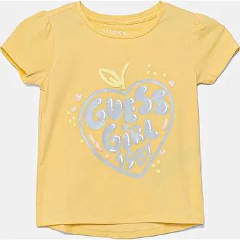 Dívčí oblečení Dětské tričko Guess K5GI01.K6YW4.PPYA žlutá 10X, vel. 113-118
