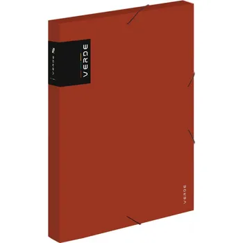 Myš Karton P+P Box na spisy A4 VERDE s gumou - cihlová 498789