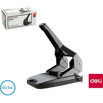 DELI velkokapacitní celokovová, na 60 listů, černá