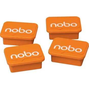 Nobo Magnety - průměr 30 mm / oranžová / 4 ks 393514