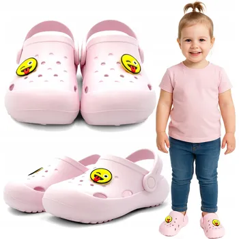 Chlapecké sandály Pantofle DĚTSKÉ lehké PĚNOVÉ zahradní bazénové NAZOUVÁKY ozdoba 25/26