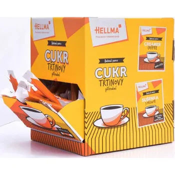 Cukr HELLMA Sortiment ke kávě - cukr třtinový / 200 x 4 g 350418